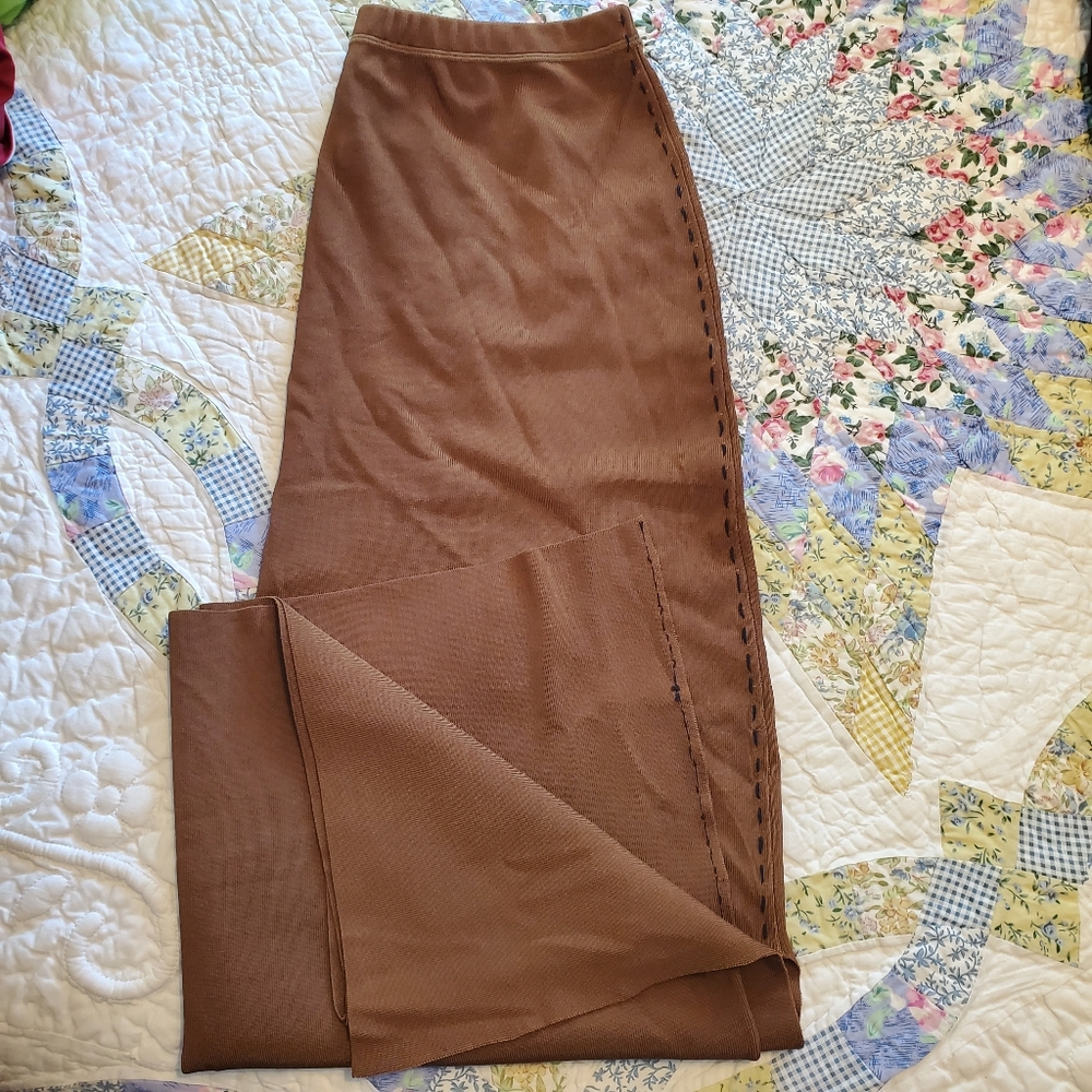 AC by Anne Bowen Brown Maxi Skirt